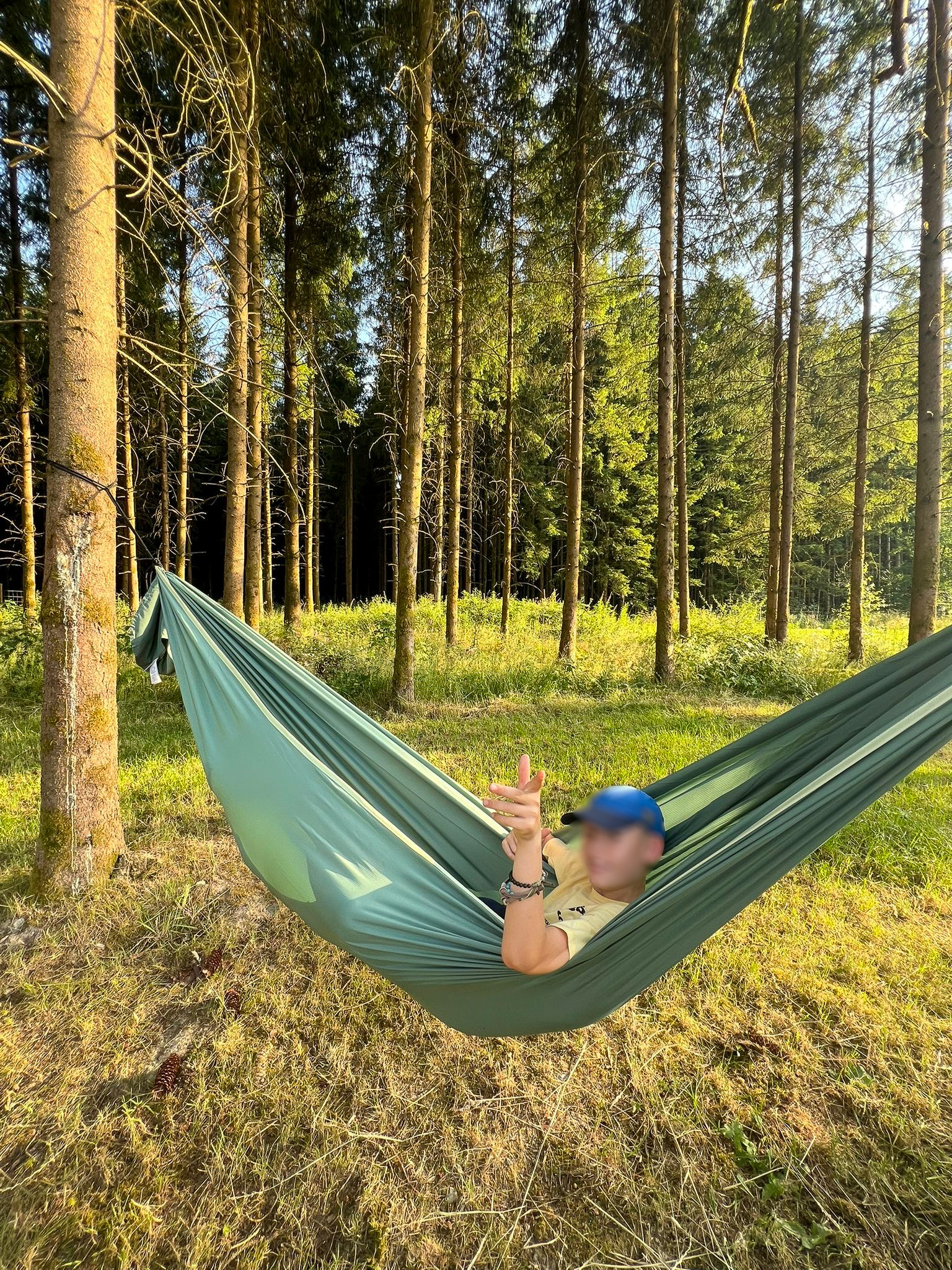 Moment détente sur le terrain de bivouac