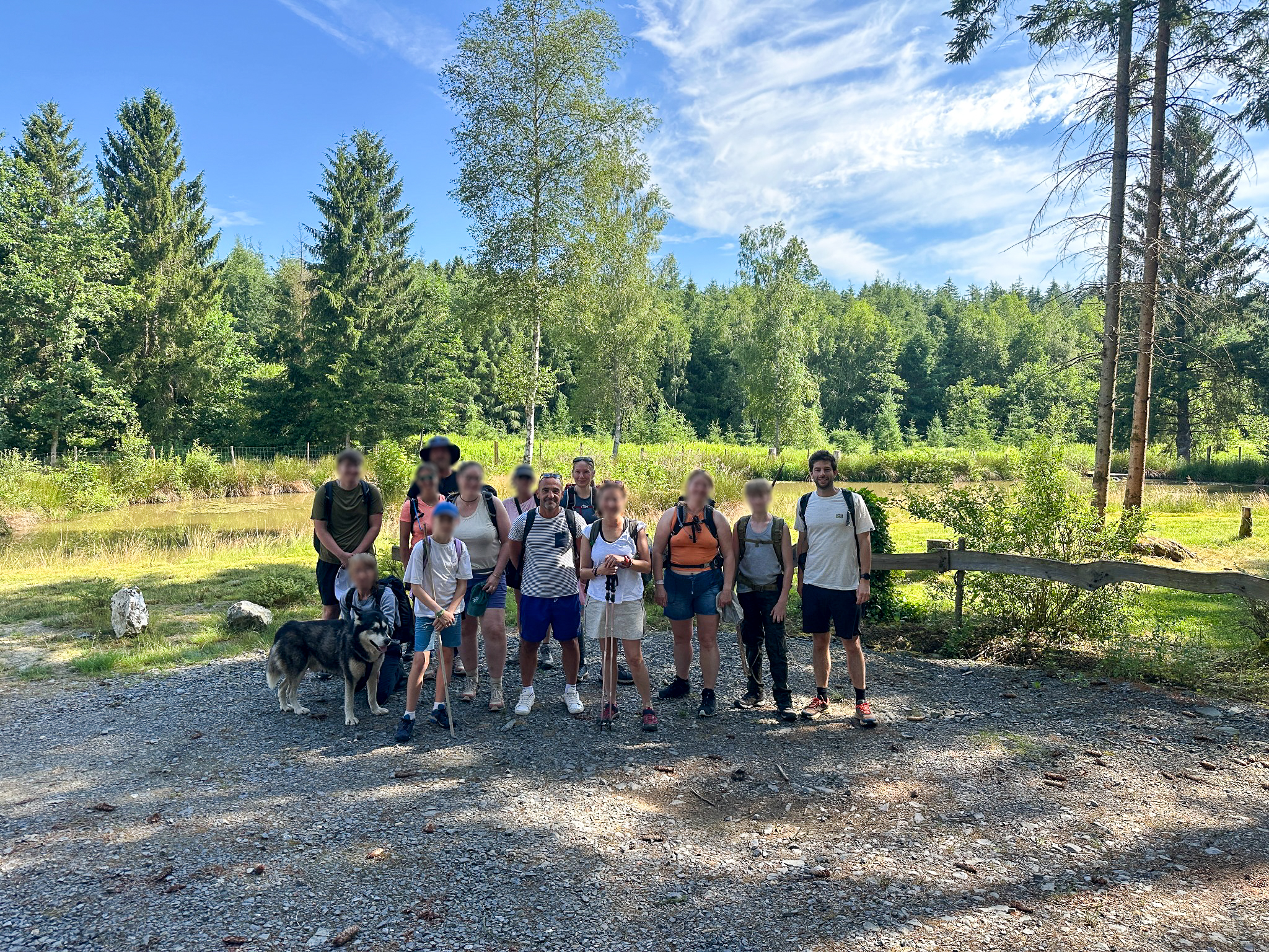 Groupe de participants au bivouac Wild Horizons