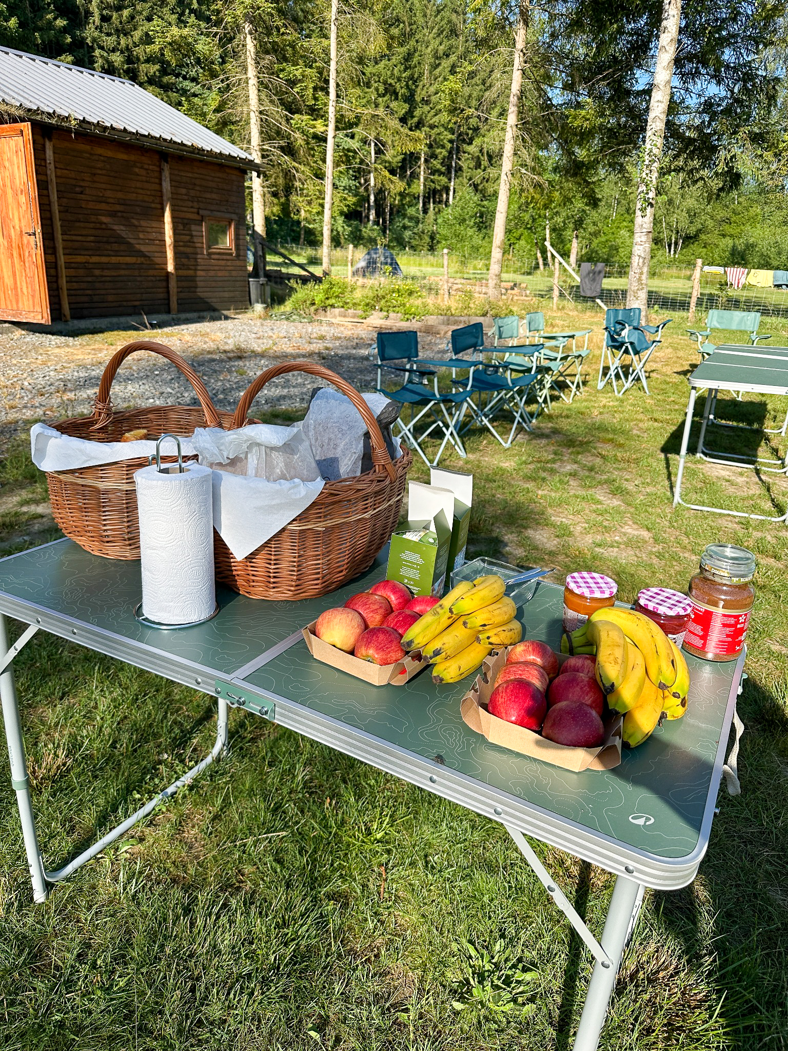 Petit déjeuner en pleine nature