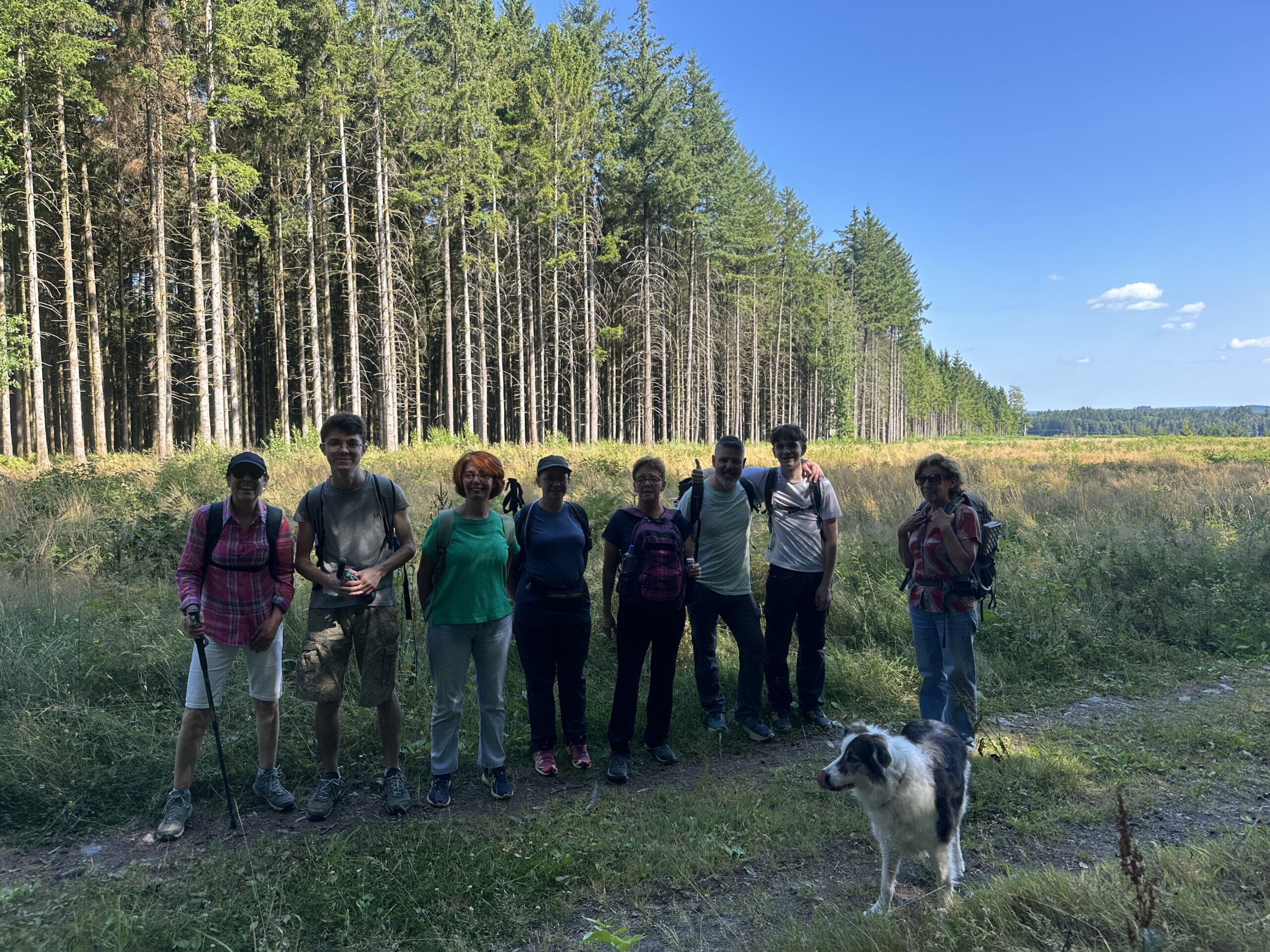 Participants au bivouac à Paliseul